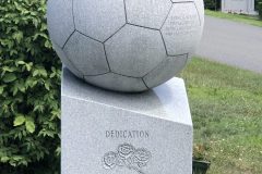 Headstone of a soccer lover